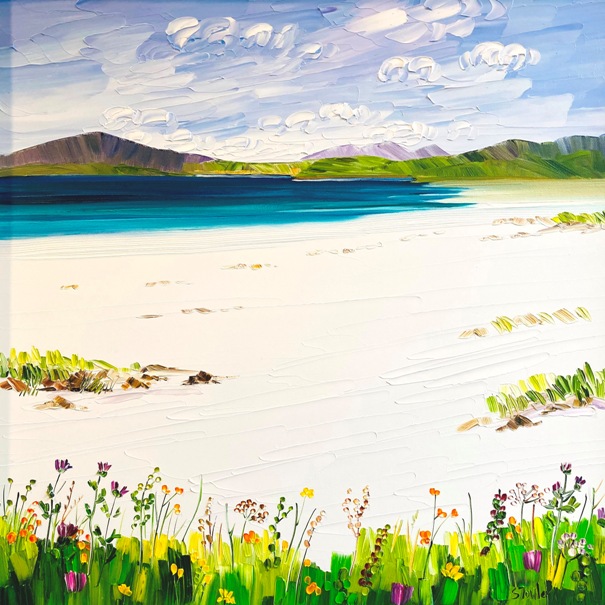 'White Sands and Summer Machair Harris' by artist Sheila Fowler